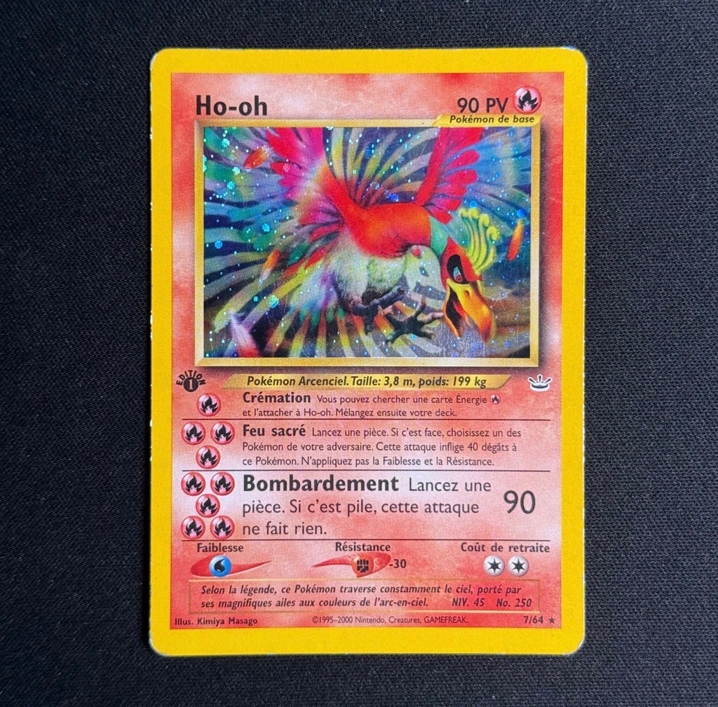 Carte Pokémon Française - Ho-Oh Edition 1 7/64 Holo - Neo Revelation